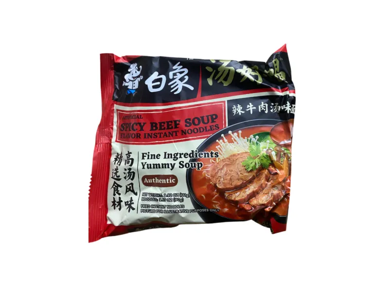 BAİXİANG BAHARATLI DANA ÇORBASI AROMALI HAZIR ERİŞTE NOODLE 111 GR