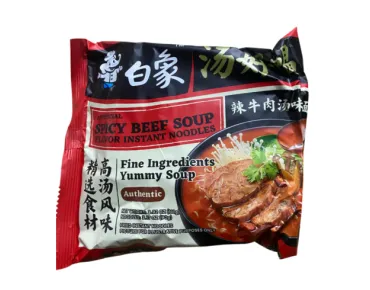 BAİXİANG BAHARATLI DANA ÇORBASI AROMALI HAZIR ERİŞTE NOODLE 111 GR